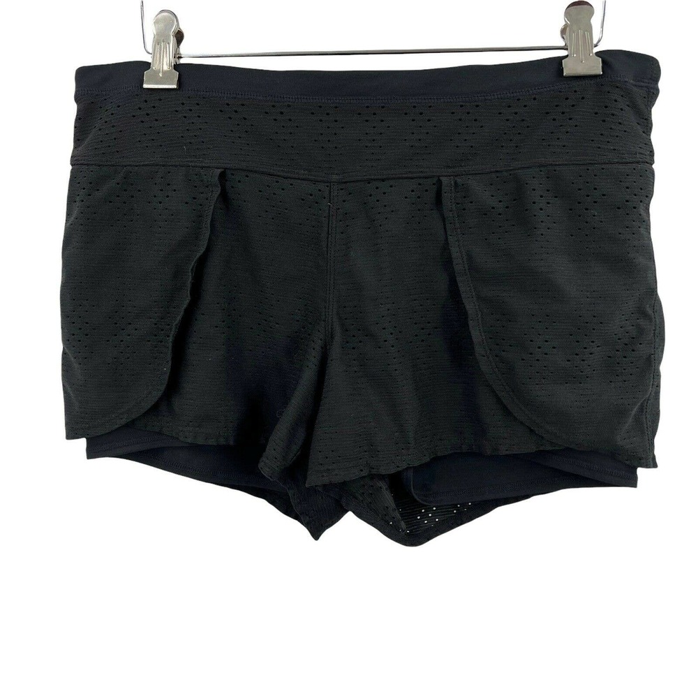 Athleta‎ Prism 2-in-1 Shorts Black Size Medium
